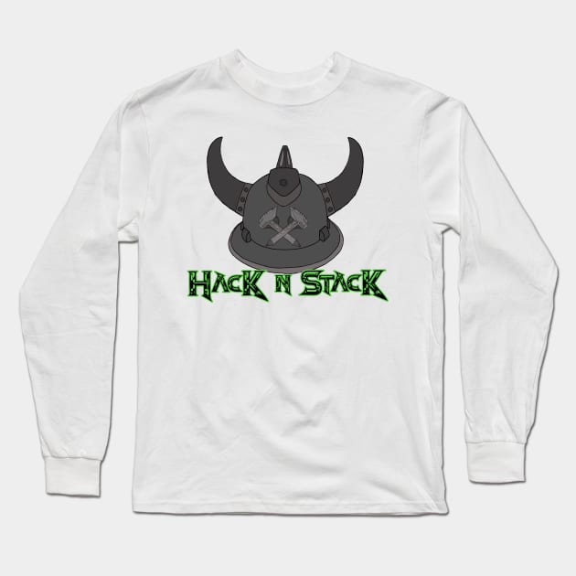 Hack n Stack Warrior helmet Long Sleeve T-Shirt by HacknStack